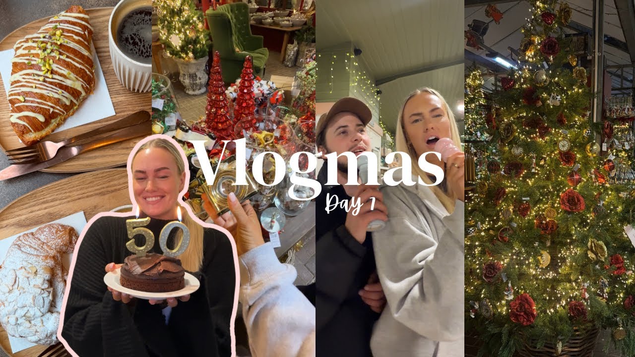 Vlogmas, день 7 🎄 Праздничный садовый центр: покупайте вместе со мной, делайте маникюр + набирайт...