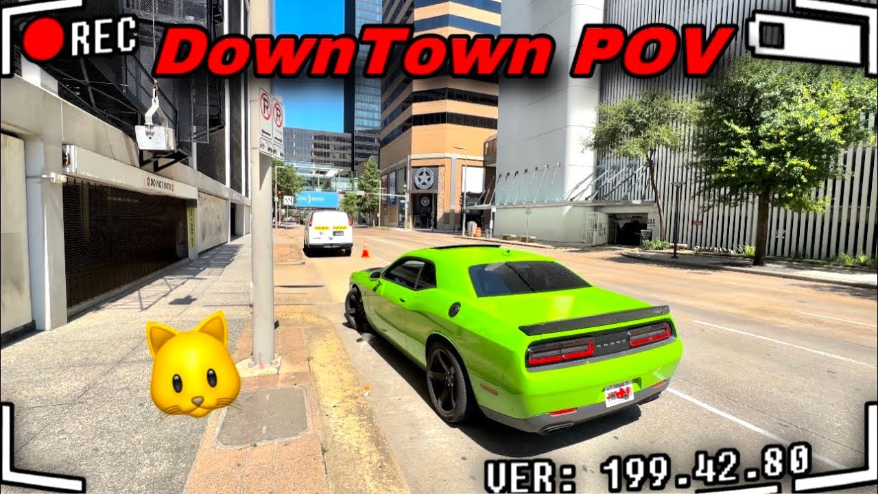 Hellcat POV Drive In DownTown Houston🐱