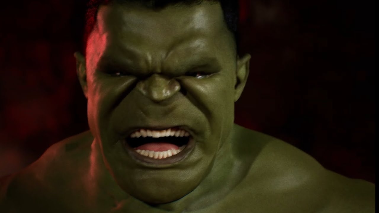Hulk vs kratos (first reveal of hulk)