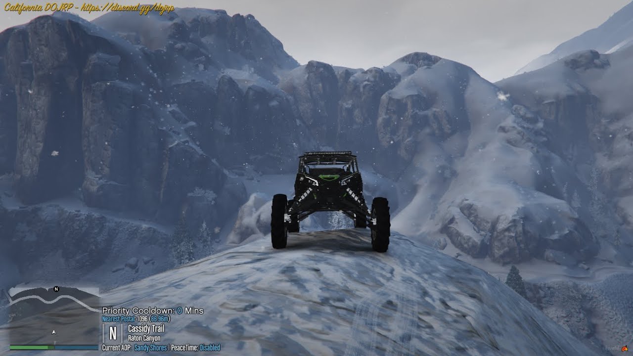 OFFROADING In SNOW STORM-GTA 5 ROLEPLAY-FIVEM MODS