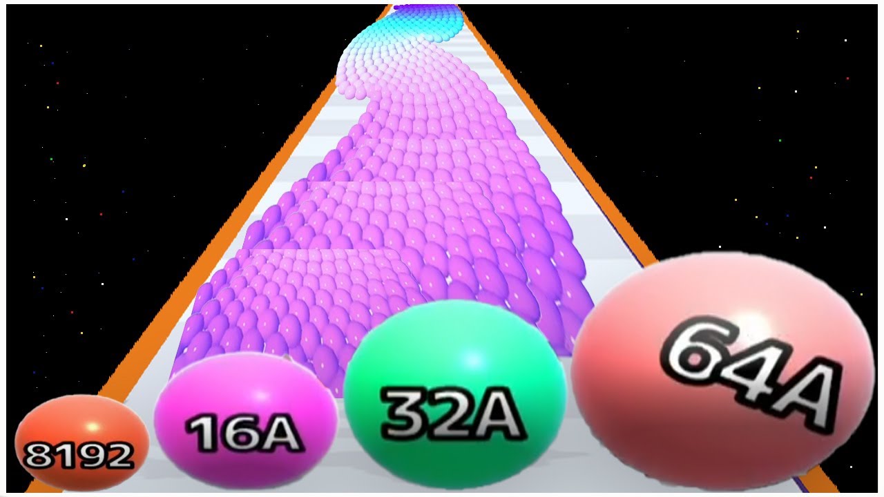 Canvas Run Vs Ball Run 2048 merge number