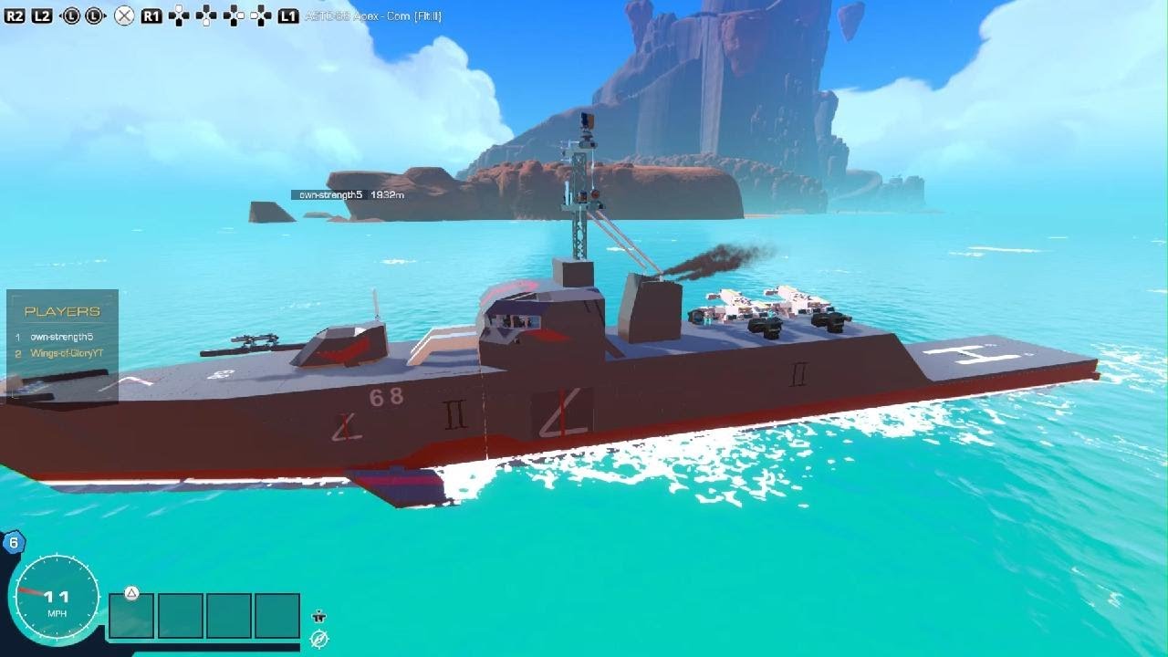 Big Scary Railguns | Naval Battles ASTC-68 Apex VS Sachsen Class Frigate