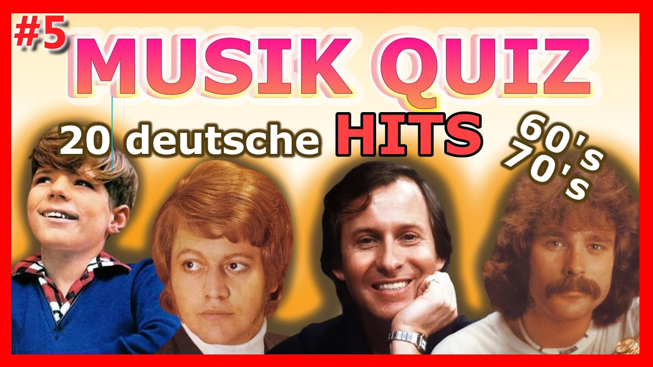 ♫ Musikquiz #5: Errate die Deutschen Oldies! Hits der 60er & 70er ♪