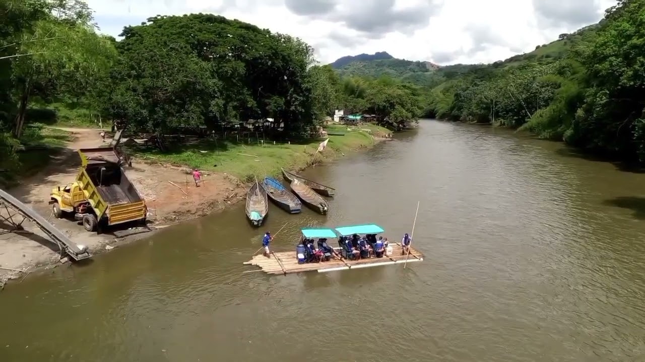 Balsaje en  el Río la Vieja quimbaya Quindío