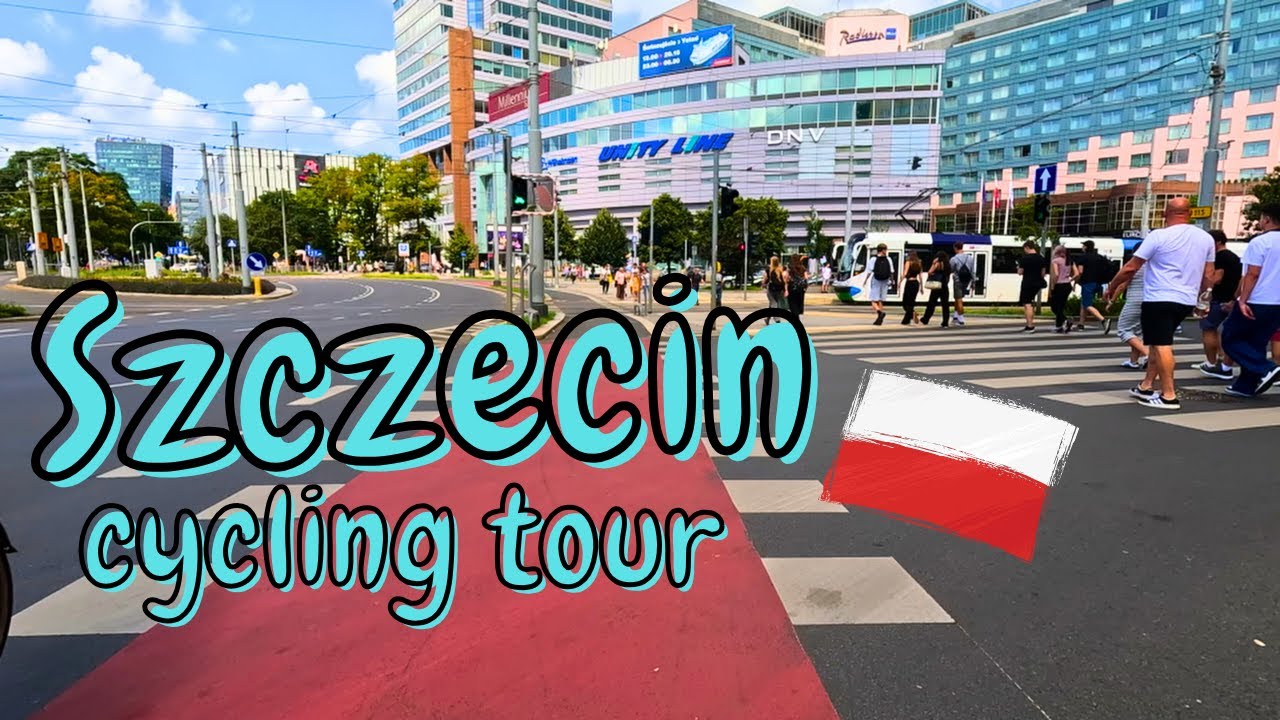 🇵🇱 Cycling Through Szczecin 🇵🇱 | Market Square & City Center in Stunning 4K