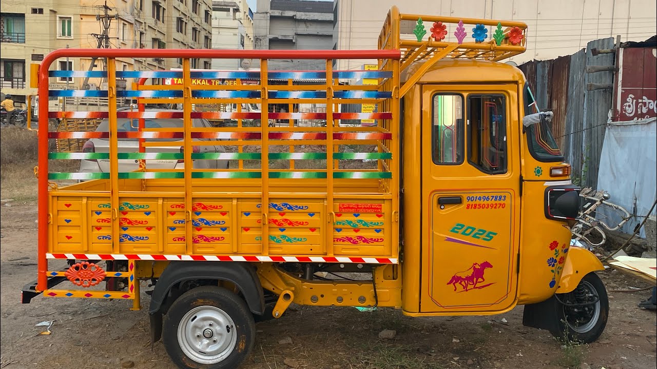 Bajaj maxima cargo XL full body welding work#painting #stickering work