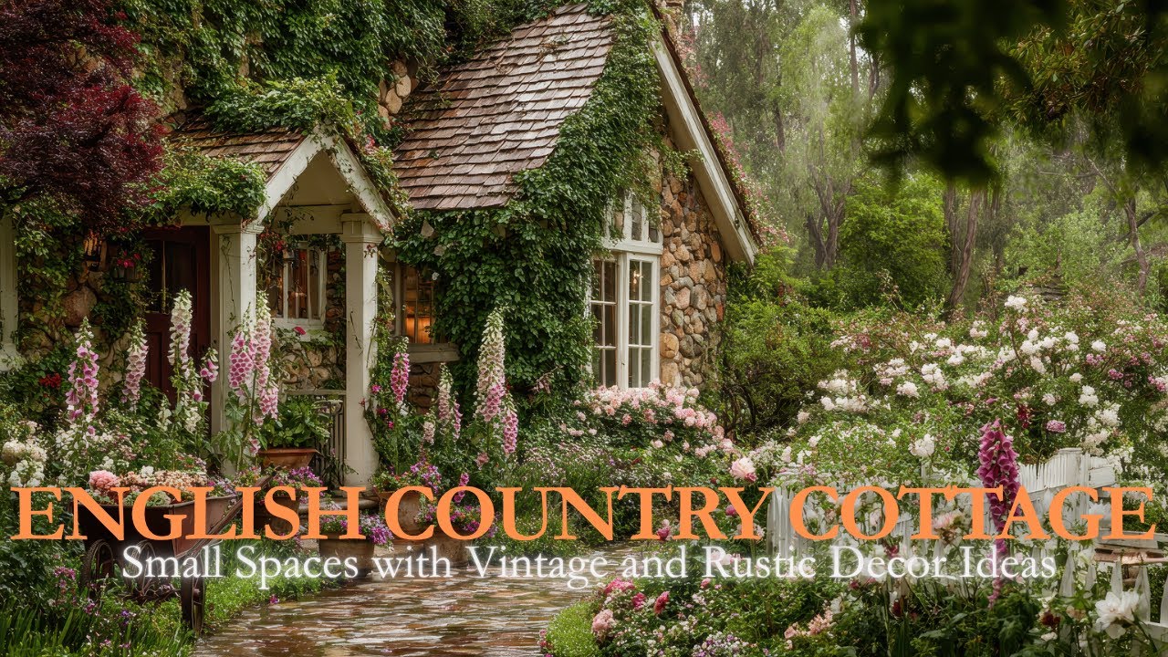 A Blend Of English Country Elegance With Curated Vintage Charm | Modern Rustic Twist For Small Space