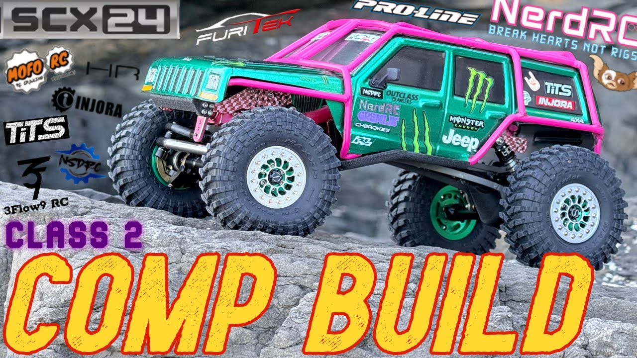Сборка: SCX24 Nerd Gremlin Class 2 Comp - Jeep XJ, трансмиссия LCG, полуоси TiTS 12Cv2, бесколлек...