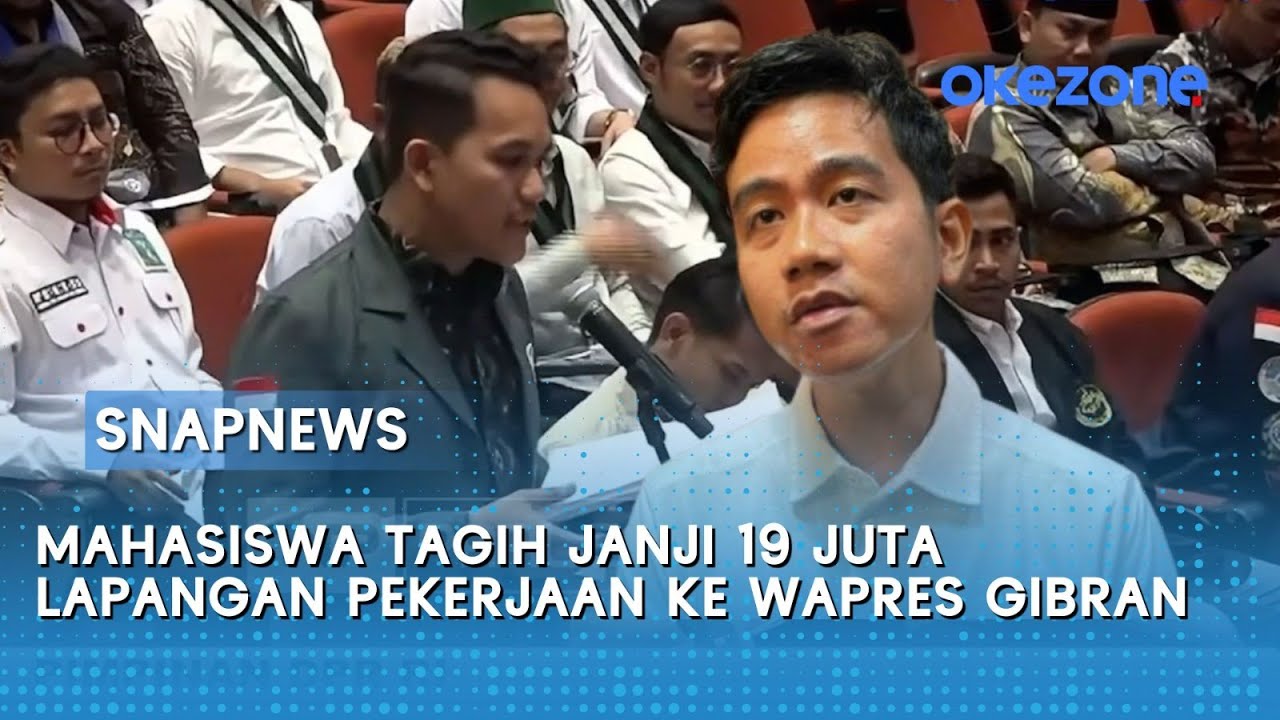 Kencang! Mahasiswa Tagih Janji 19 Juta Lapangan Kerja ke Wapres Gibran di Depan Pimpinan DPR
