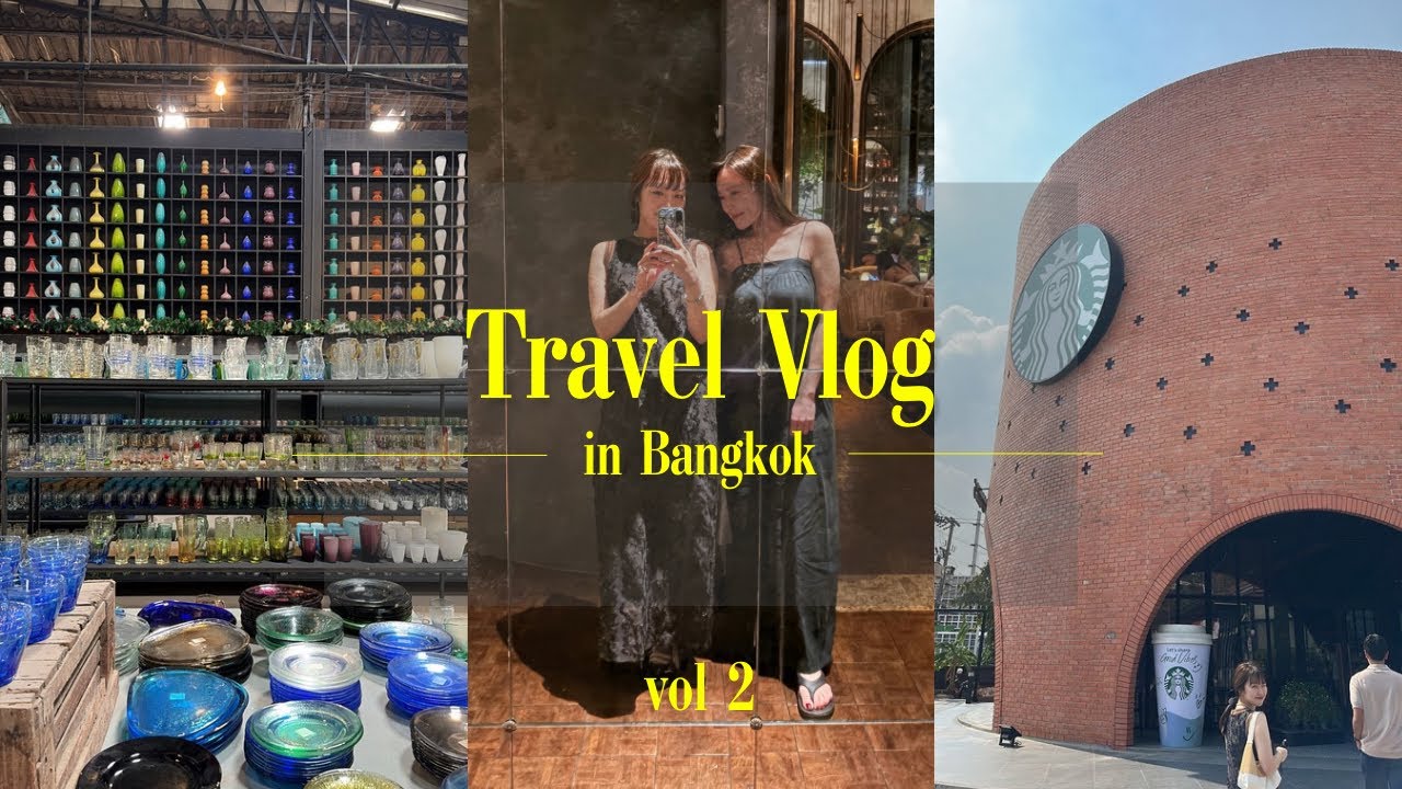 【旅行Vlog】バンコク6日間🇹🇭part2 ピンクのカオマンガイ/アユタヤ/象乗り体験/フォーシーズンズホテル