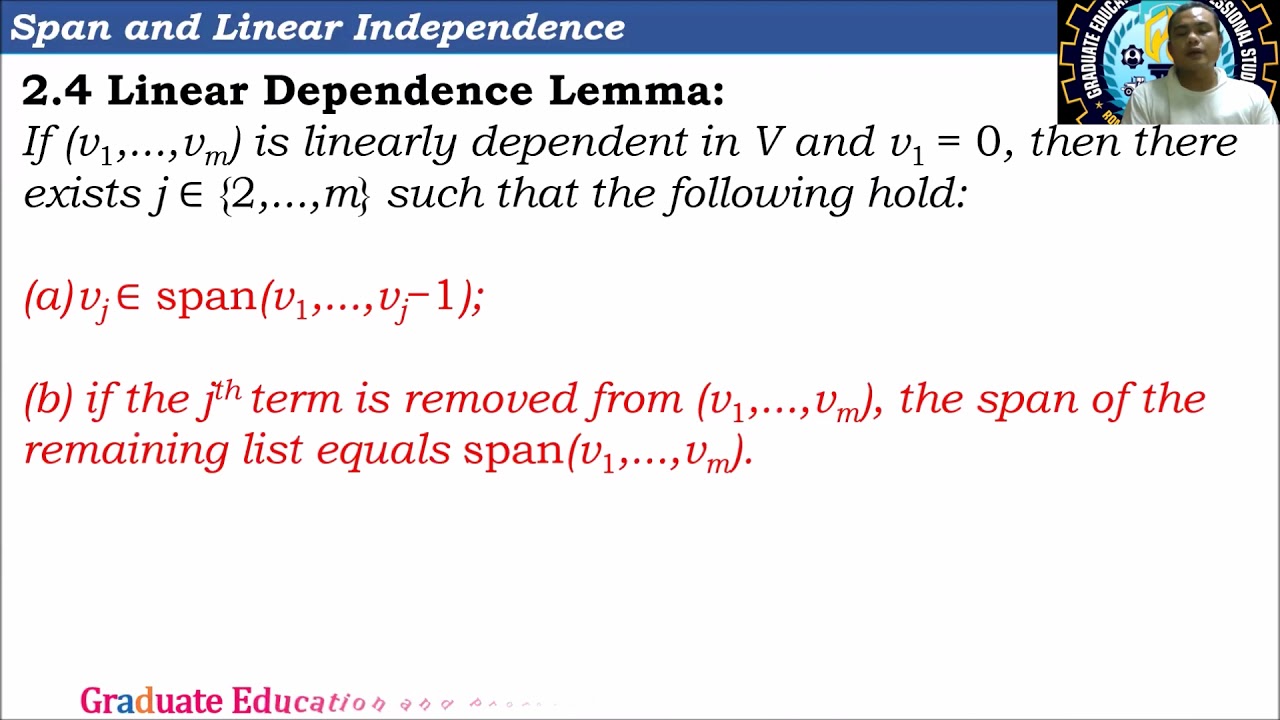 Finite Dimensional Vector Space