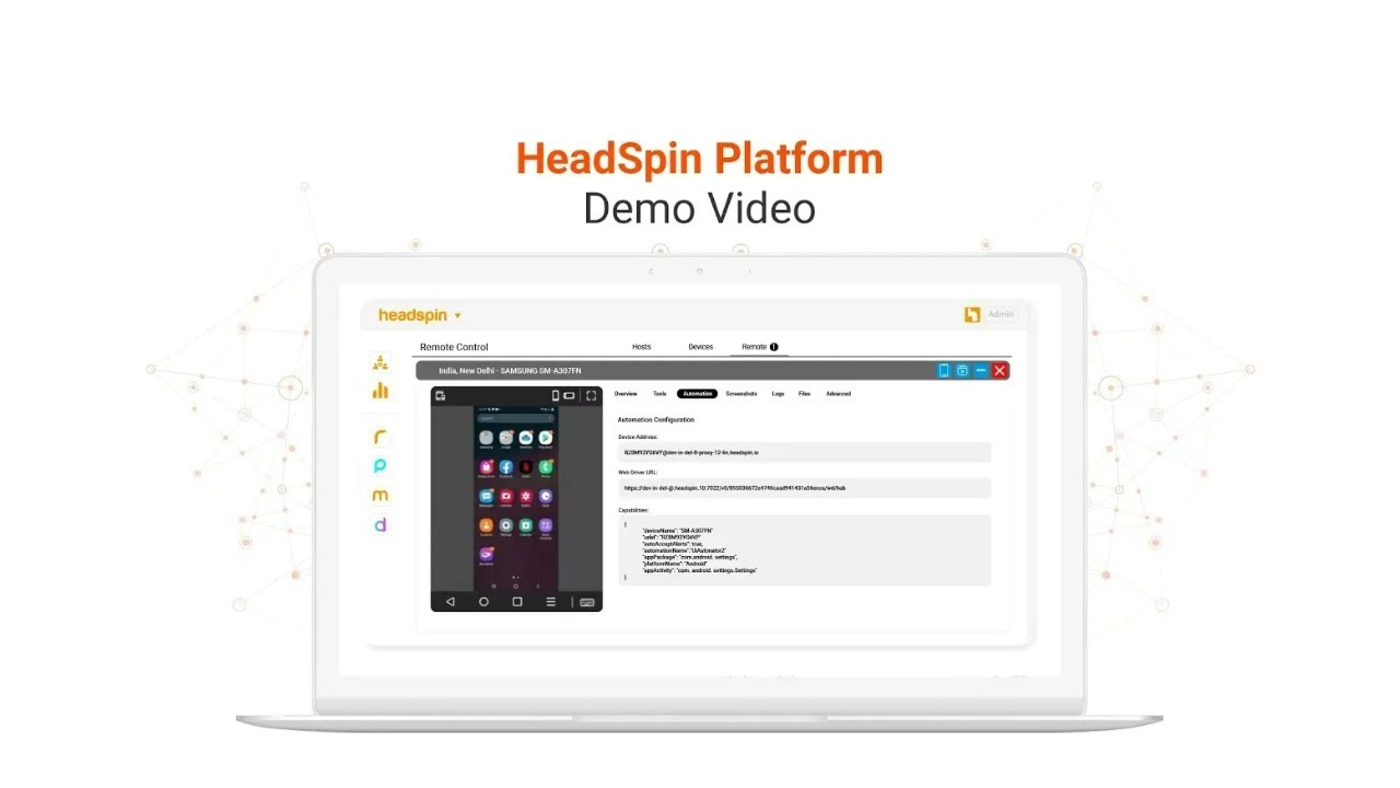 Demo Video of the HeadSpin Platform