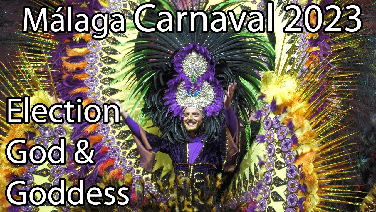 Málaga Carnival Opening & Election of God & Goddess | Spain 4K