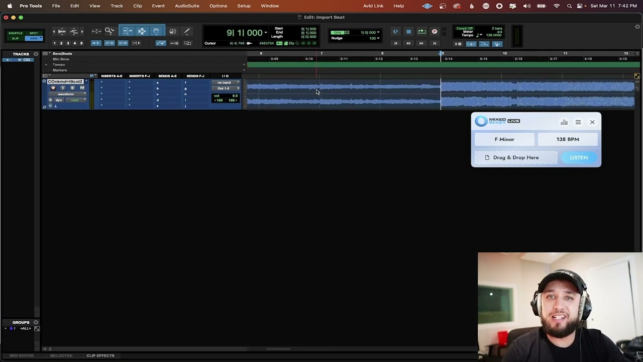 Pro Tools : How to import a beat