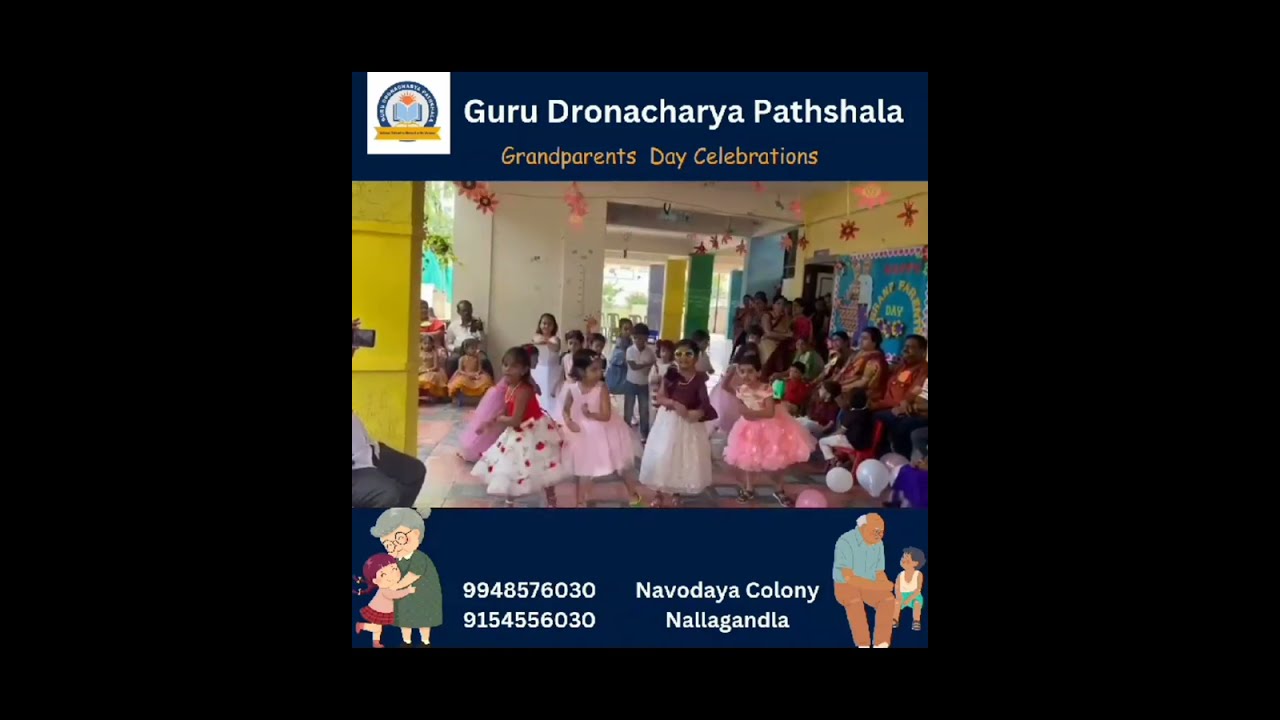 Grandparents Day Celebrations at Guru Dronacharya Pathshala2023 | Grandparents Dancing with Kids