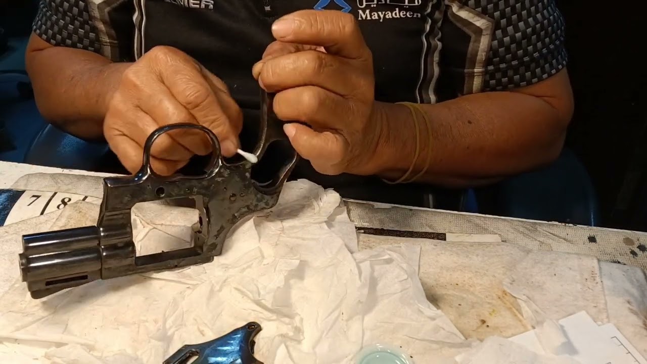 PART 2 RESTORATION 0F REVOLVER MAGNUM 357! REBLUE FINISH RETOUCH