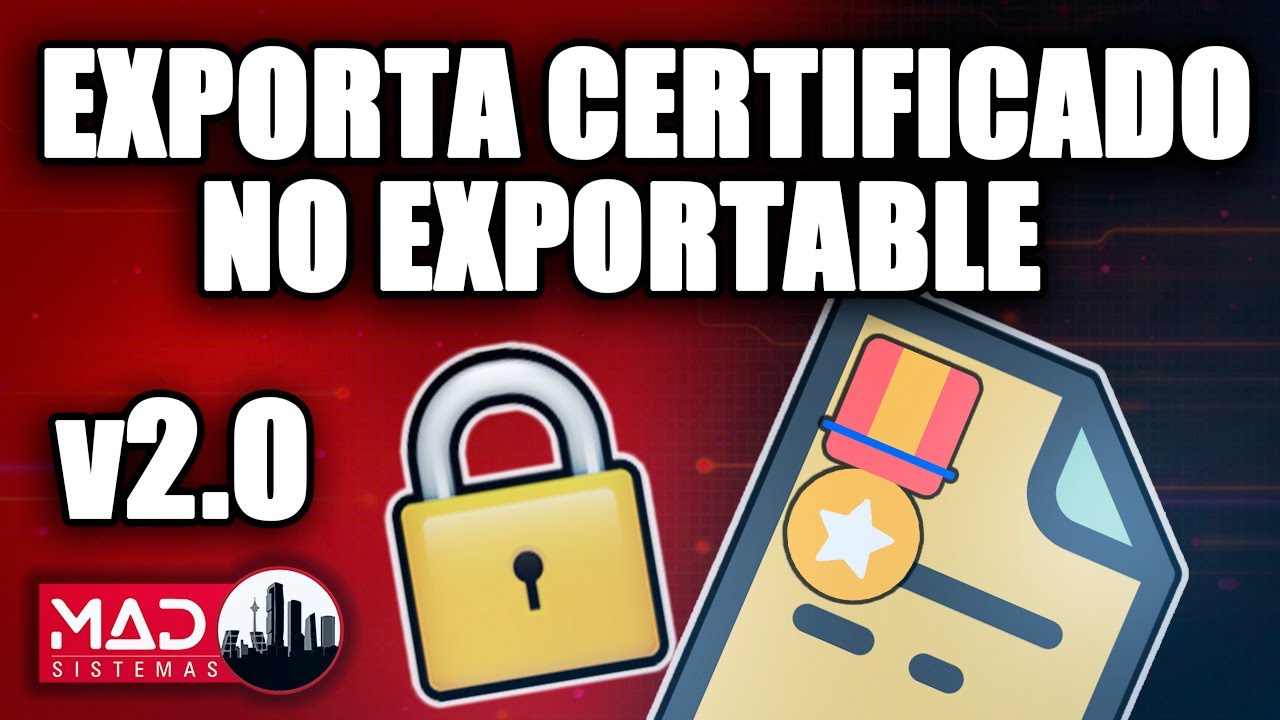 TUTORIAL: Exporta certificado no exportable en WINDOWS 11 (Método 2)