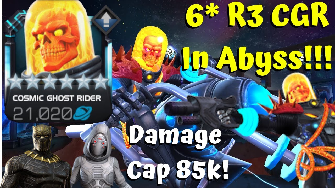 Cosmic Ghost Rider In Abyss of Legends! Solo! 6* Rank 3! Damage Cap! - Marvel Contest of Champions