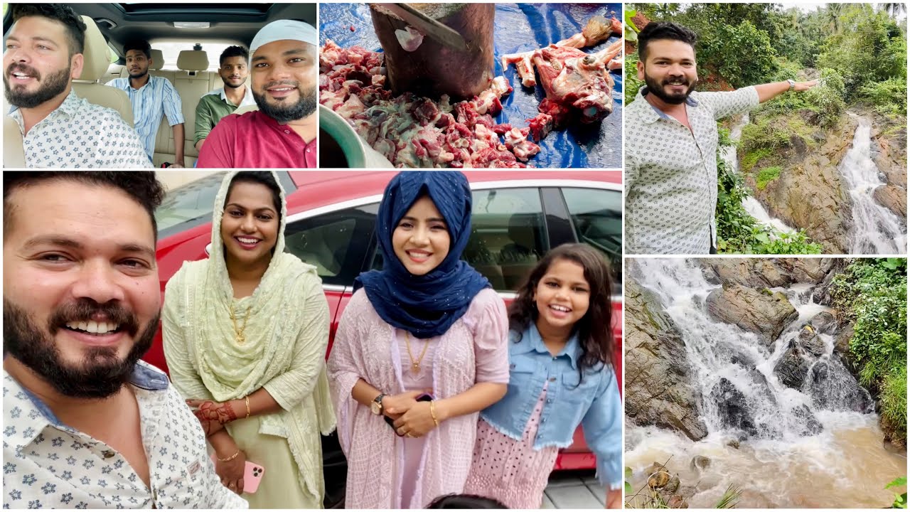 Mashura യുടെ വീട്ടിലെ Waterfalls 😍 | Our Eid At Mangalore 😍 | Suhana | Basheer Bashi | Mashura
