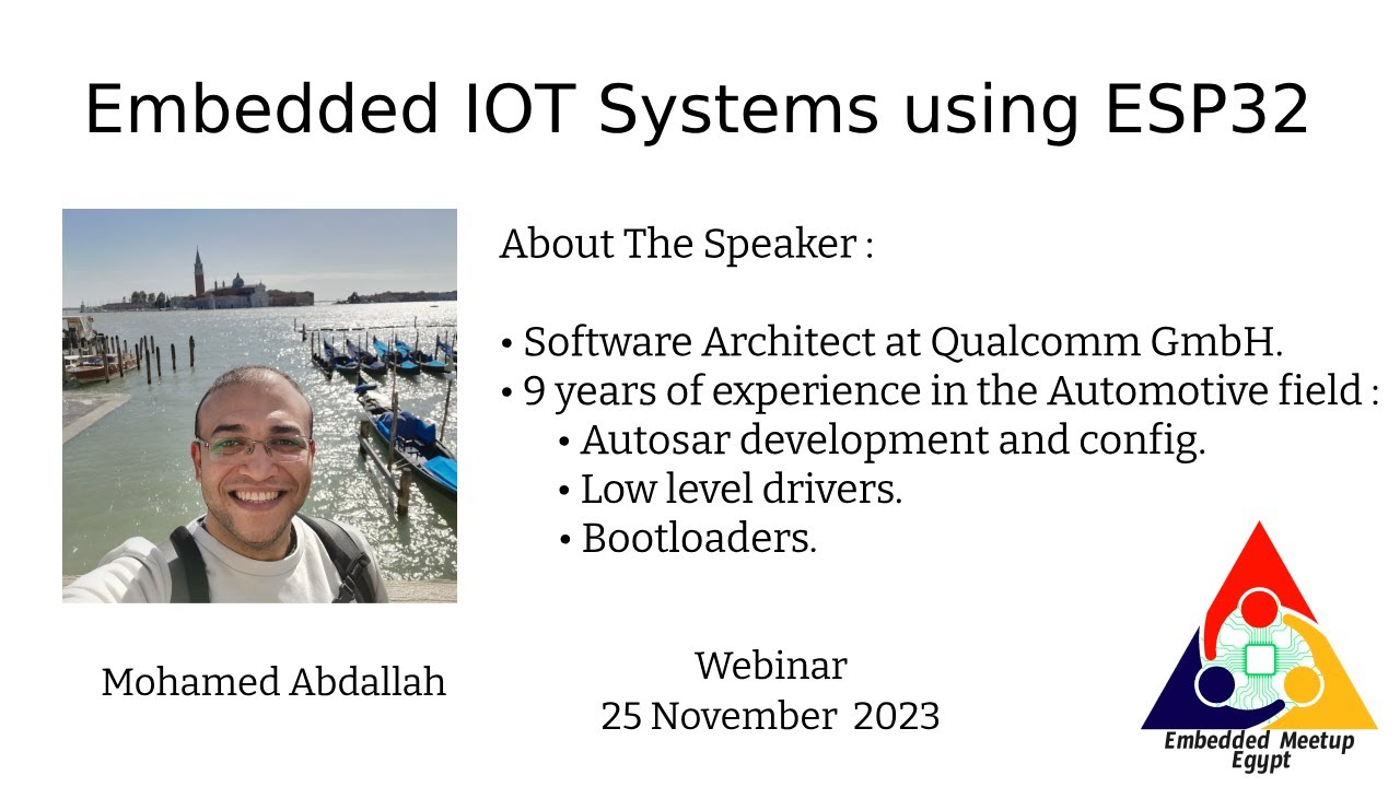 Embedded IOT Systems using ESP32 (Arabic)
