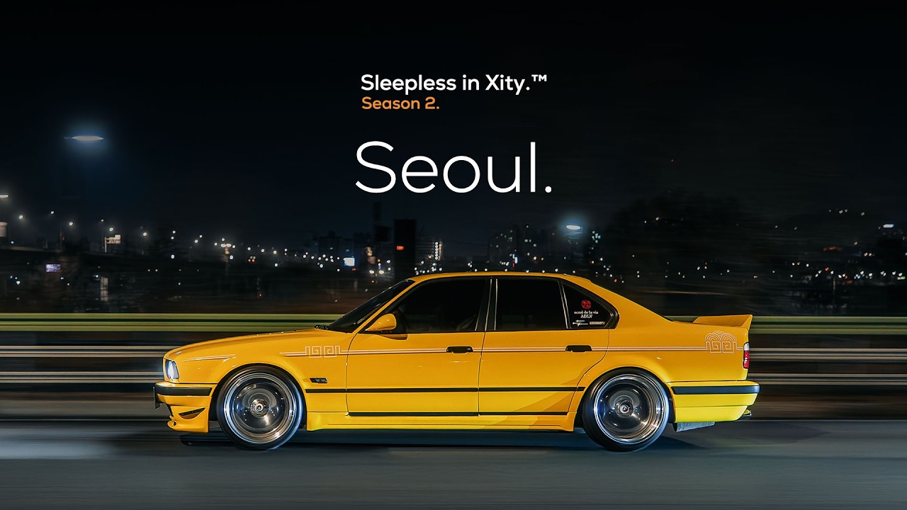 Seoul Korea’s beautiful nightscapes. with BMW E34 model. [Sleepless In Xity.™] 4K