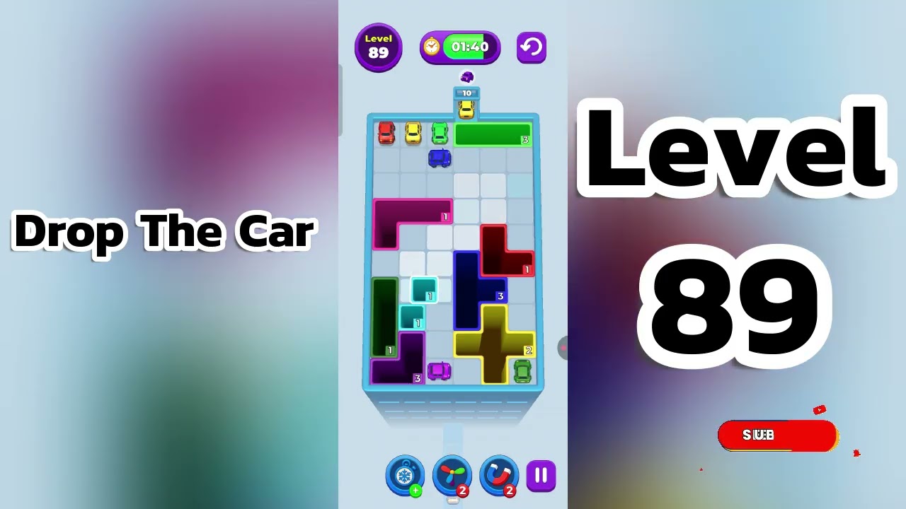 🚗 Drop The Car Level 89  Walkthrough | Car Puzzle Game Solution | Go Answer