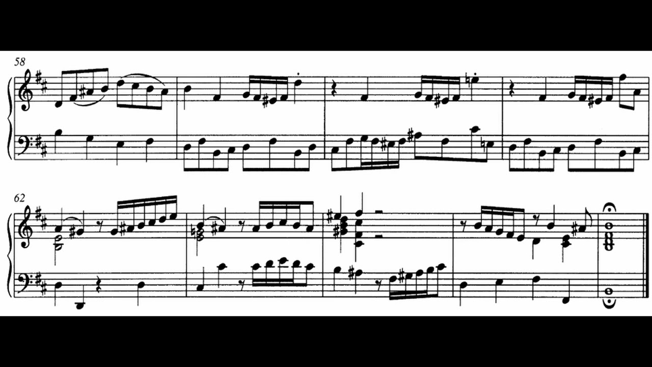 Bach - Prelude and Fugue in B minor, WTC II, BWV 893