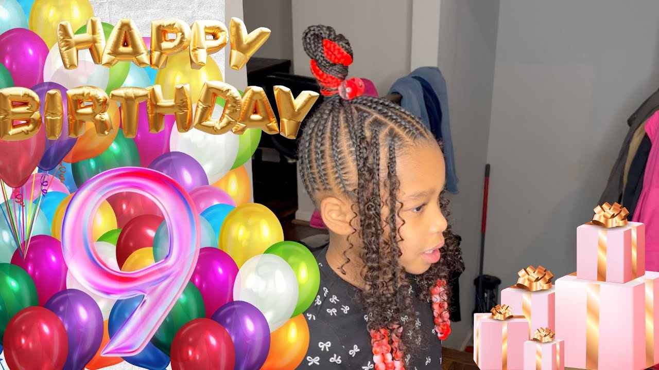 Birthday Ponytail | Protective Hairstyle for Kids