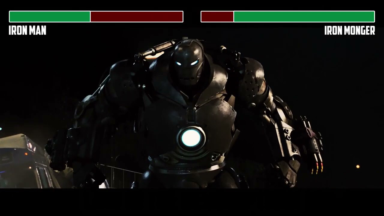 Iron Man vs. Iron Monger with healthbars 1/2 (Edited by @KobeW2001 )