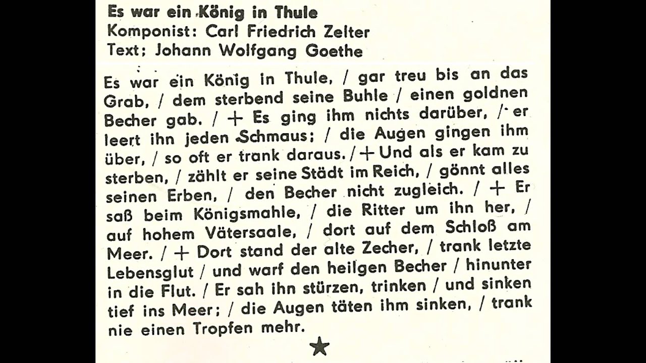 Jugendchor Berlin - Der König von Thule