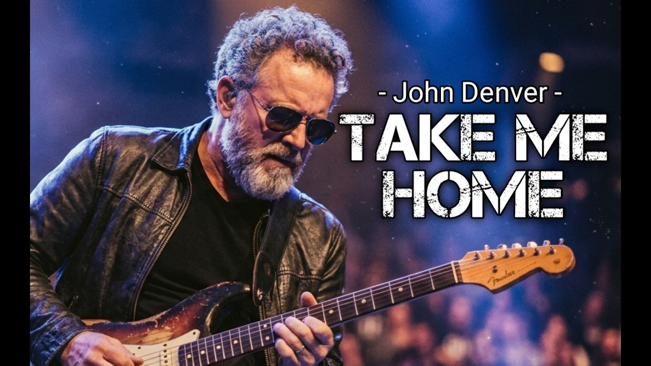 Take Me Home - John Denver (Lyric Video) Blues Rock Cover | Downrockblues