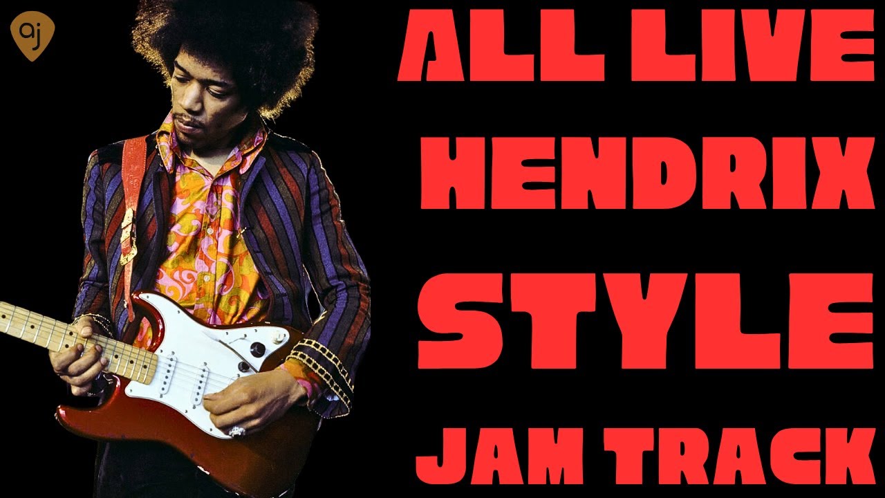 ALL LIVE JIMI Hendrix Style Backing Track with a Massive Build (key of A Minor)