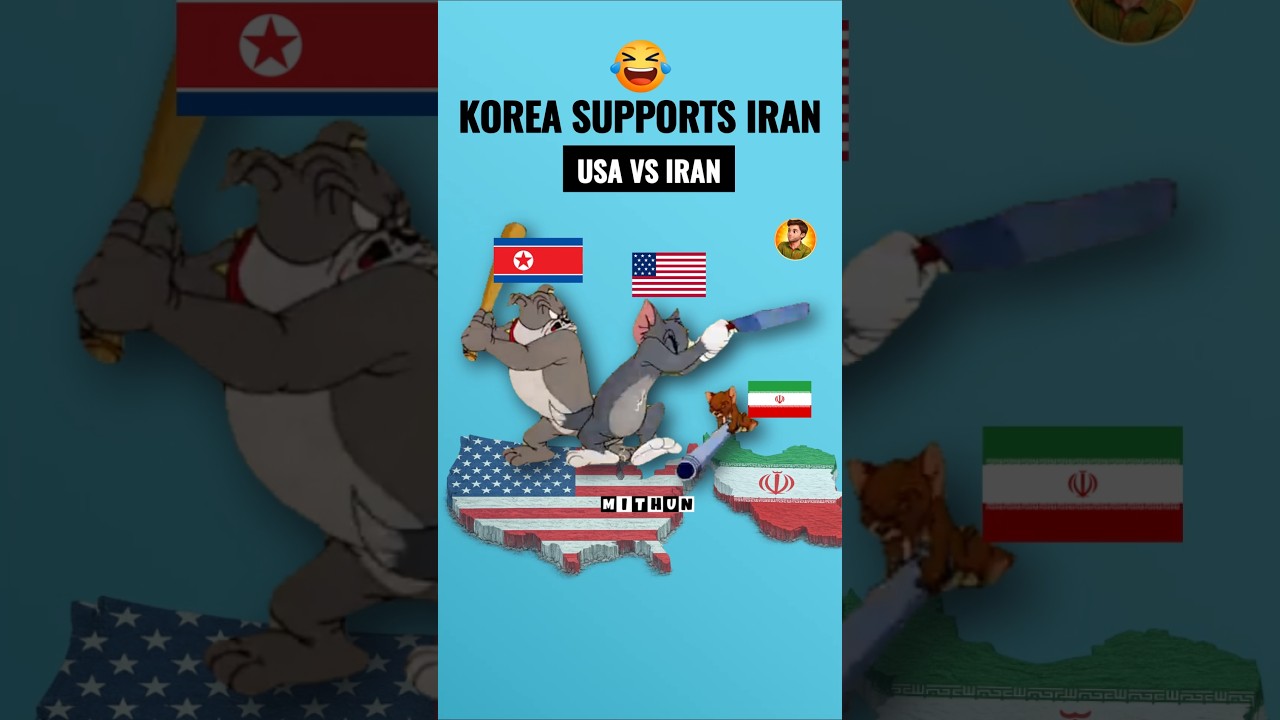 North Korea Supports IRAN 🆚 USA #funny