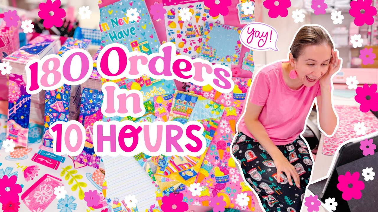 180 Orders in 10 Hours 🤯 This Launch Was Beyond My Expectations! 🩷 SMALL BUSINESS STUDIO VLOG