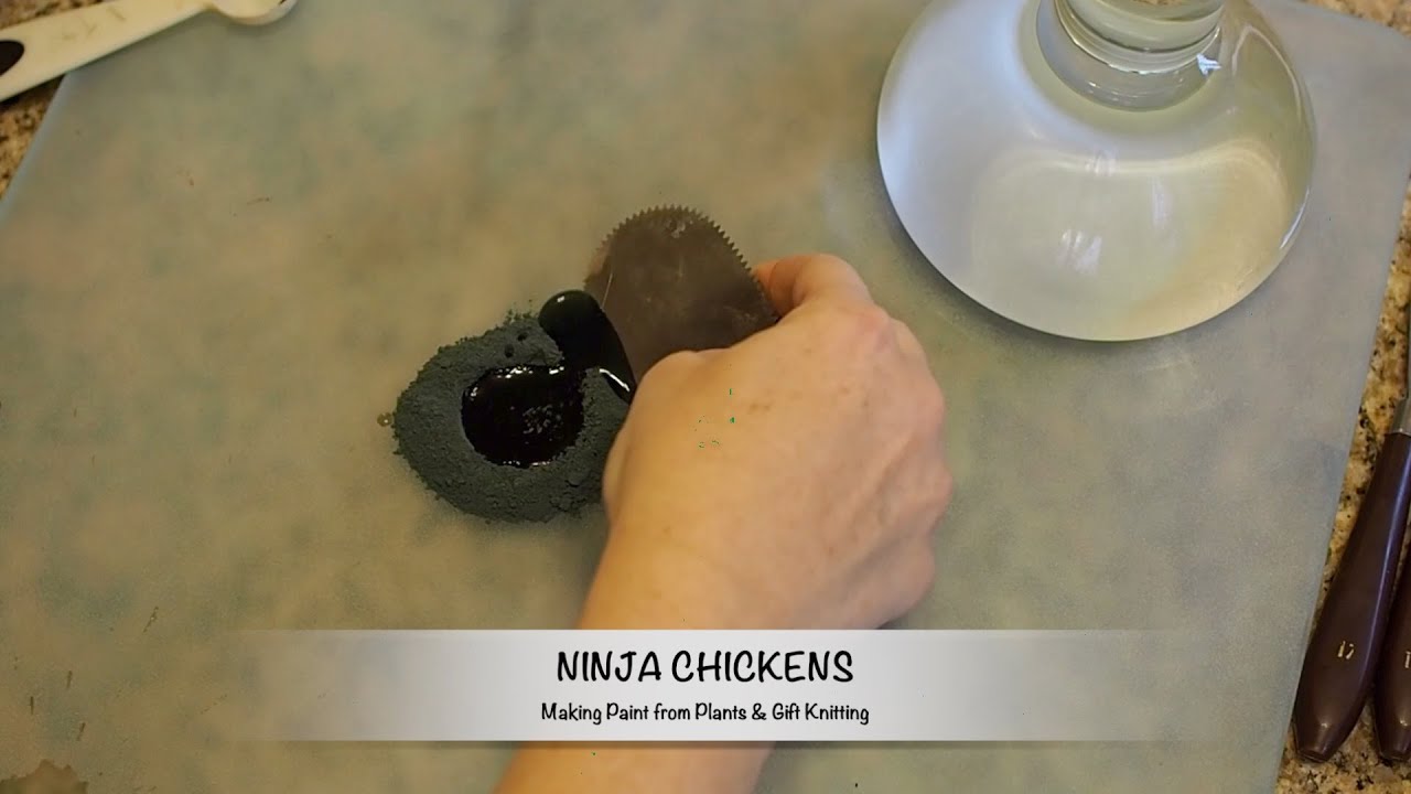 Homemade Watercolor Paints from Plants & Gift Knitting - Ninja Chickens Podcast