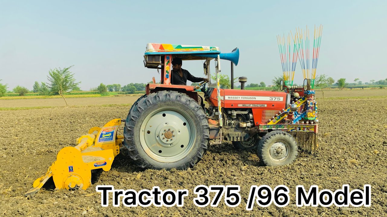 New ￼video Tractor 375 /96Model #mf385tractor #ekmotahathighumechala #mf375 