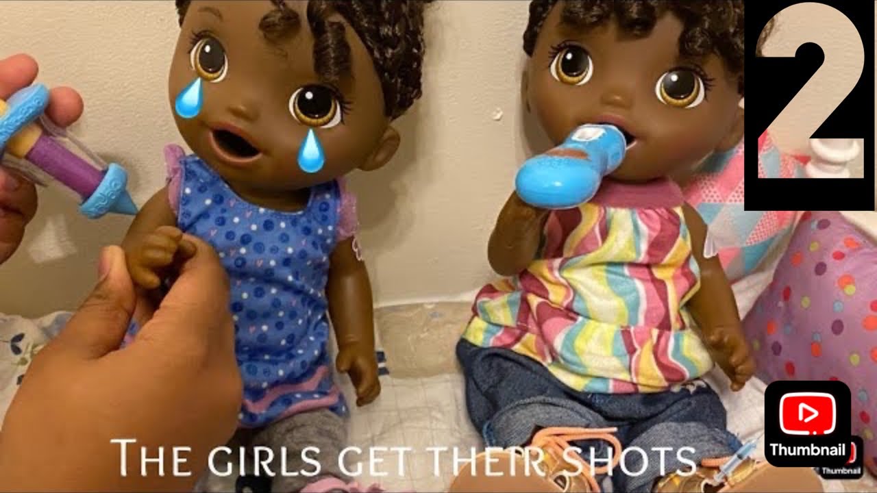 BA: (PART 2) Azra & Azalea get their second grade shots #babyalive