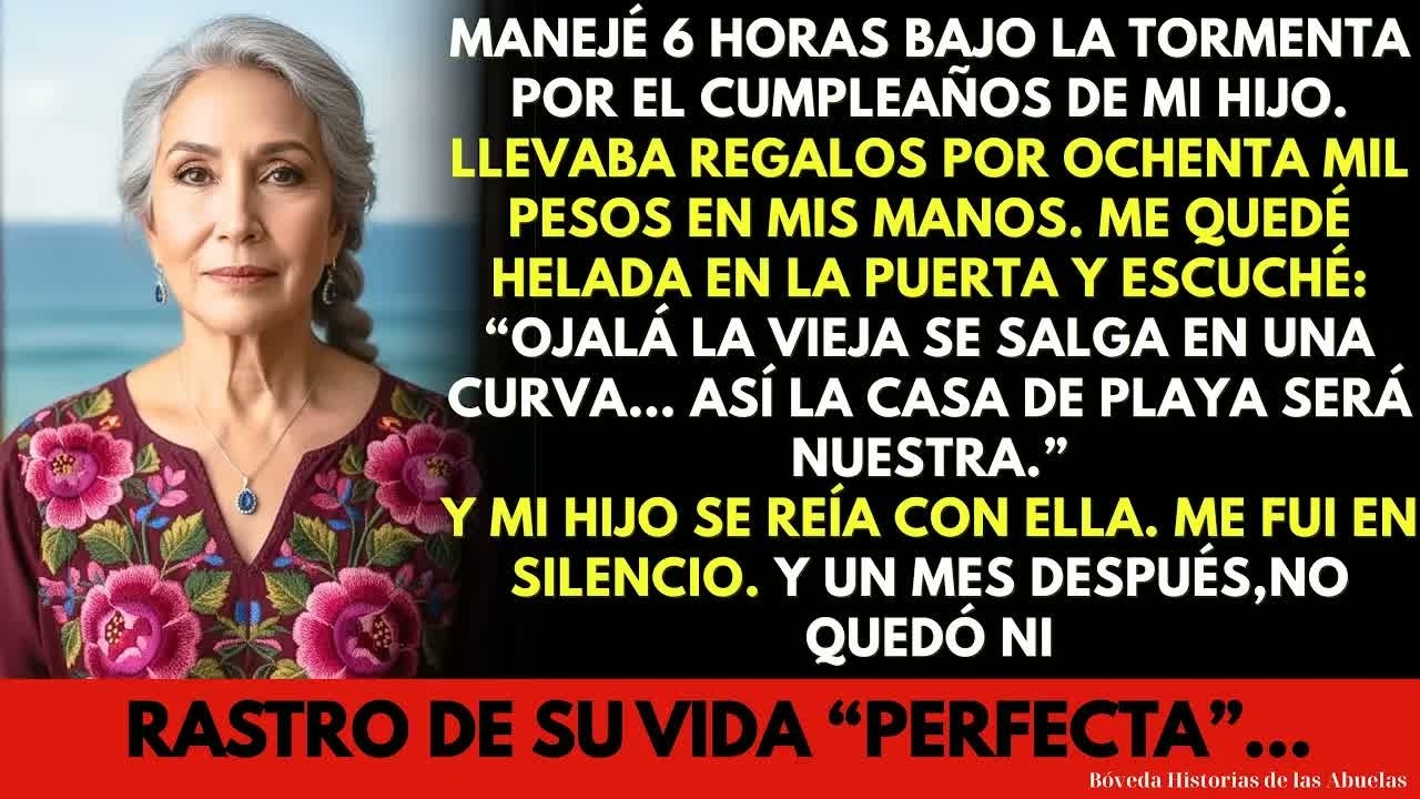 Manejé 6 Horas Bajo la Tormenta con Ochenta Mil Pesos… y Escuché a Mi Nuera Desear Mi Muerte