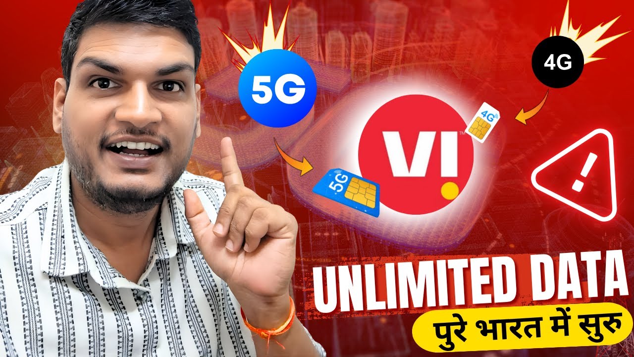 Vi Unlimited Data Plan, Vi 4G & 5G Data Unlimited, Unlimited Data Offer available 24 hours a day