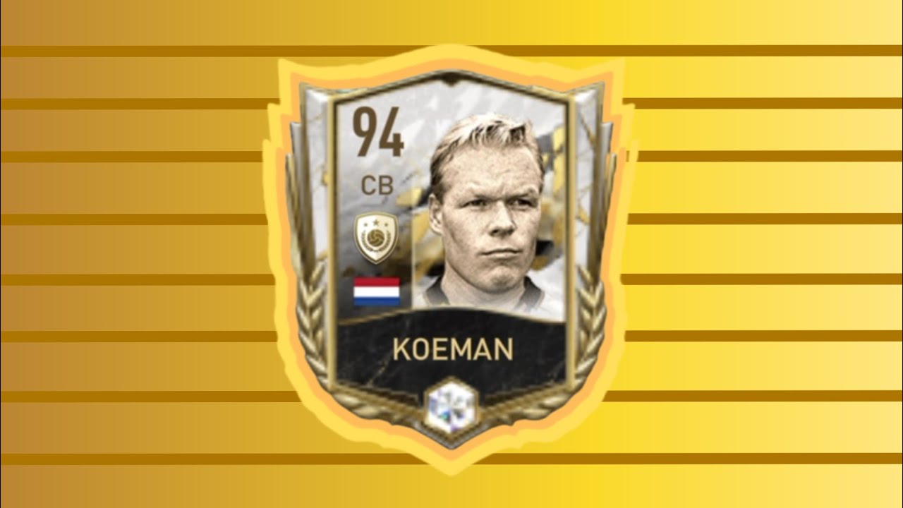 I GOT KOEMAN ICON! #fifa