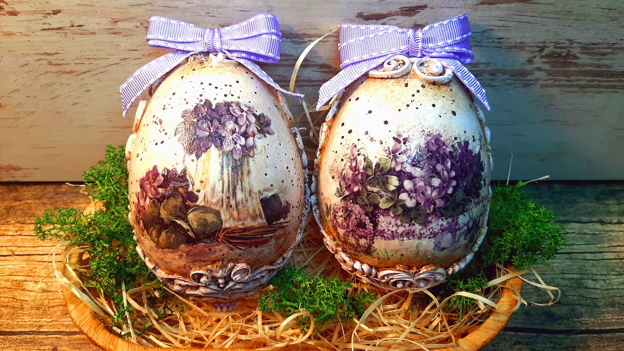 Jajka wielkanocne - Decoupage Tutorial dla Początkujących