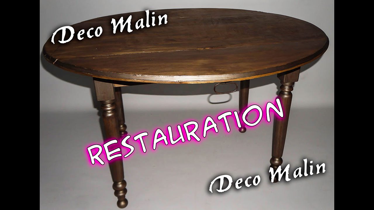 RESTAURER UNE TABLE EN BOIS FACILE