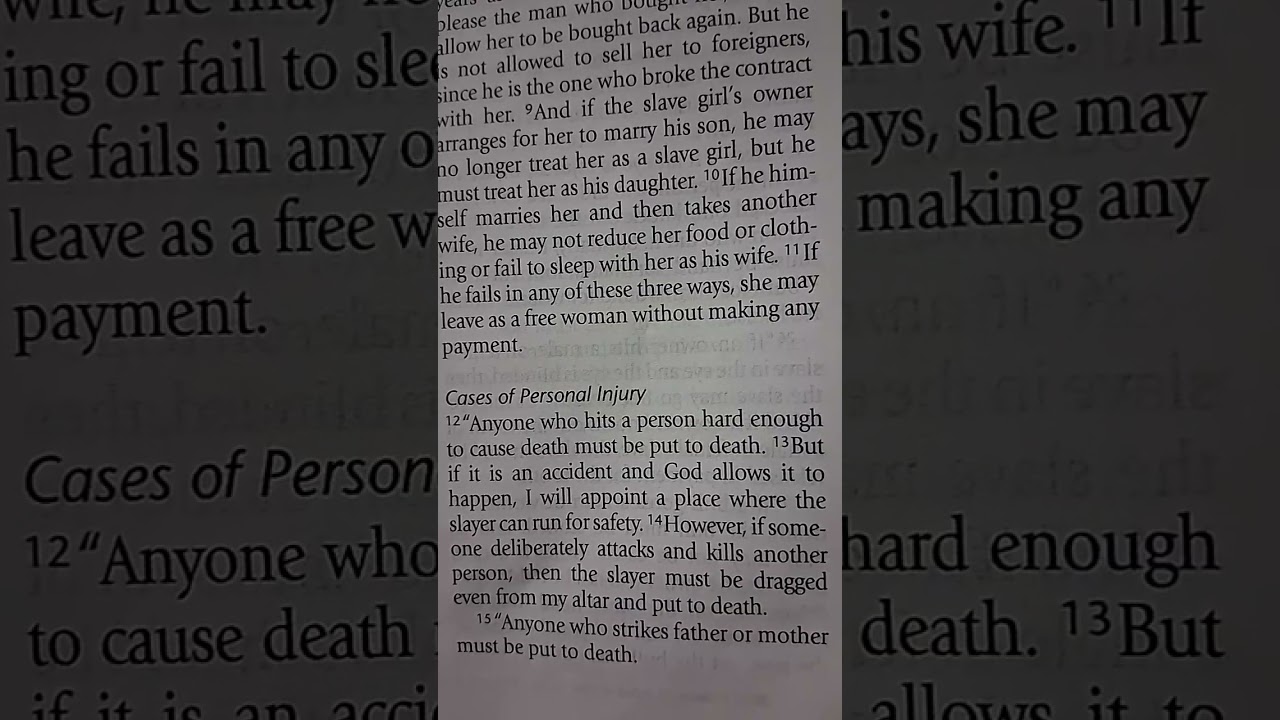Exodus 20 & 21 
