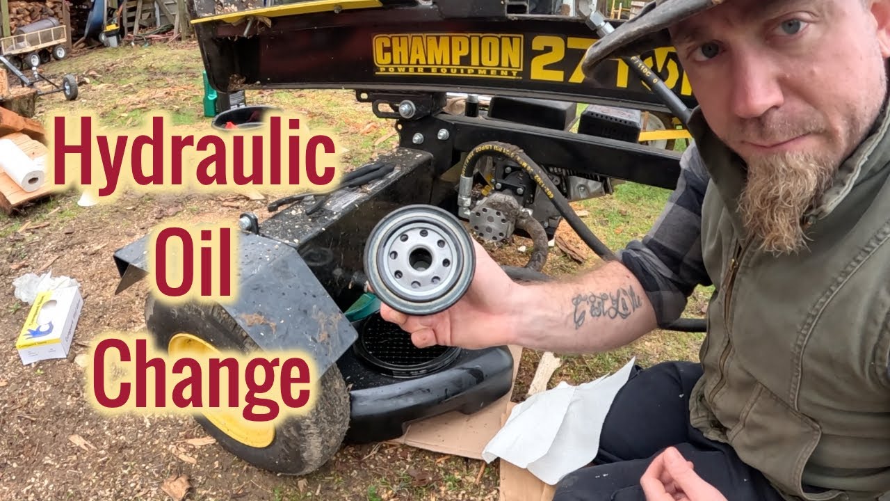 Changing The Hydraulic Oil In The Champion