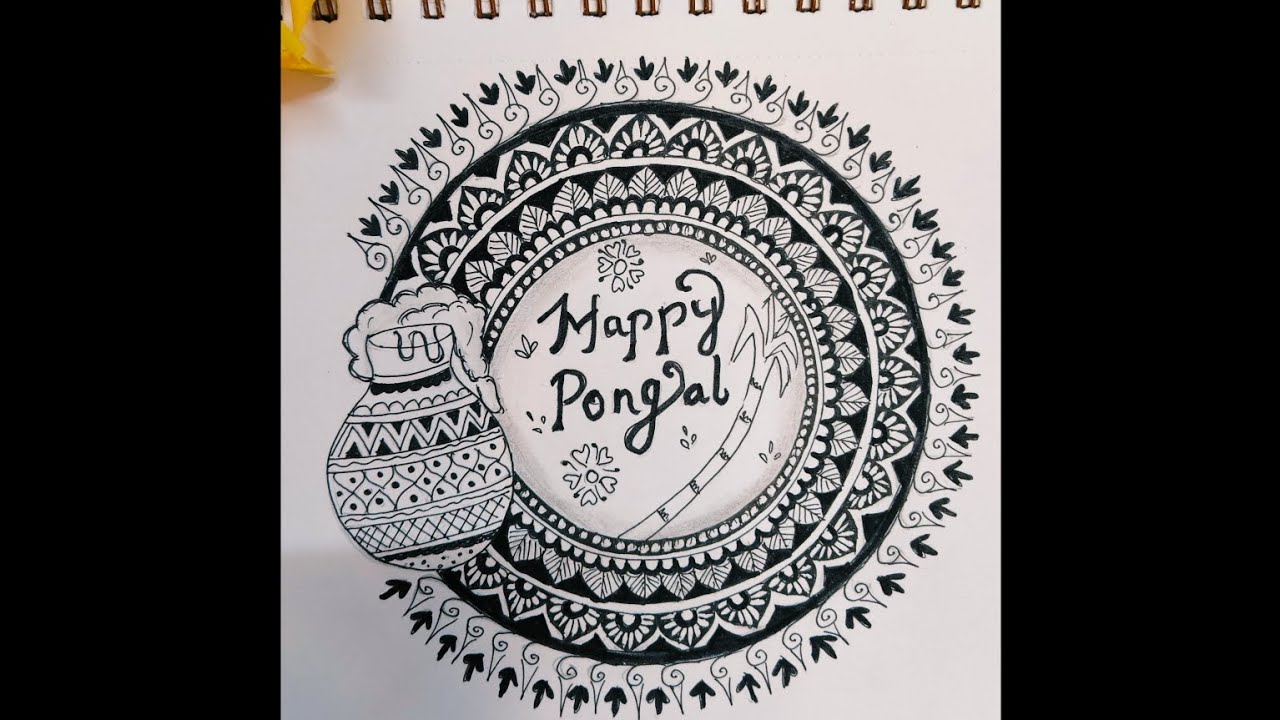 ✍️ Happy Pongal 🪁/ Sankranti🪁- Mandala art ✍️