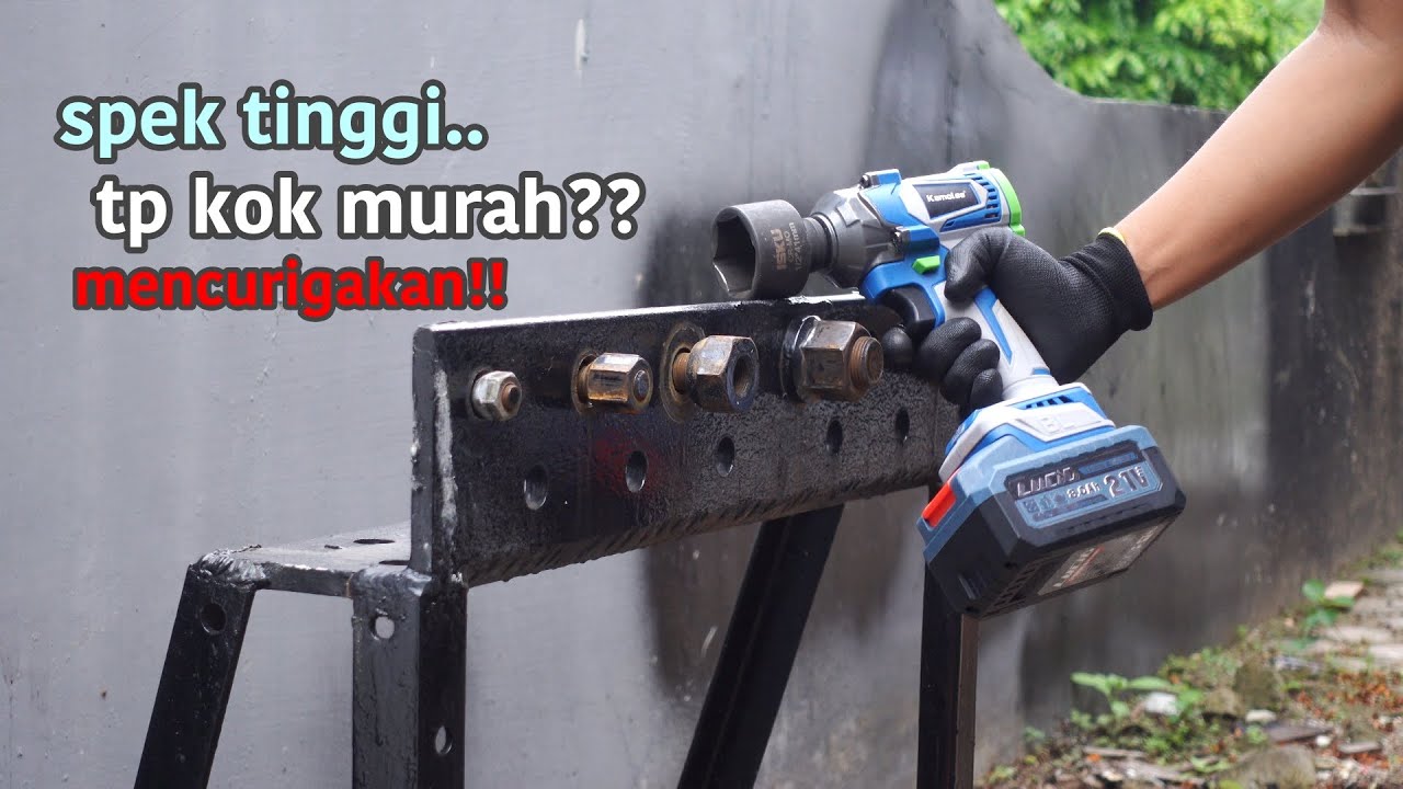harga cuma 400rb, tp claimnya 1200Nm.. kita buktikan!! - KAMOLEE DTW500 CORDLESS IMPACT WRENCH