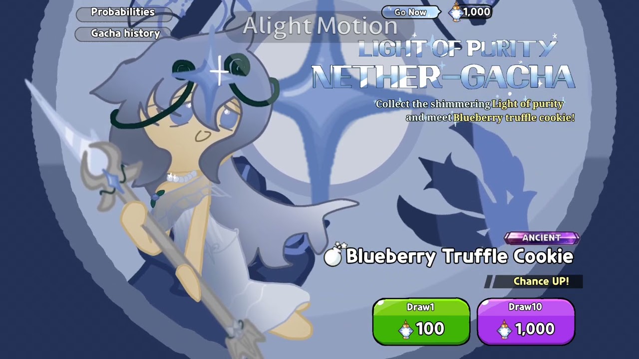 Credits to @MoonshineJellyfish  for the idea Meet blueberry truffle cookie the ancient of purity!