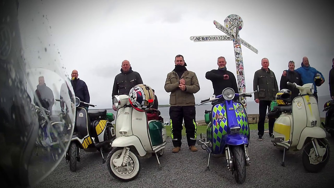 Rothwell Crusaders & Chums do Scotland's NC 500 on Lambretta & vespa