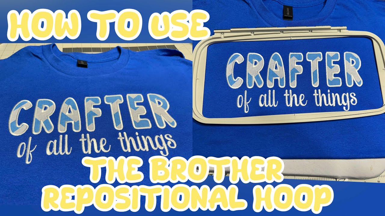 HOW TO USE REPOSITIONAL HOOP WITH YOUR BROTHER PE900 EMBROIDERY MACHINE