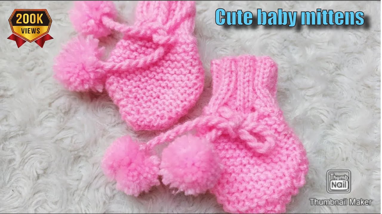 Cute Mittens for new born baby | (IN HINDI)